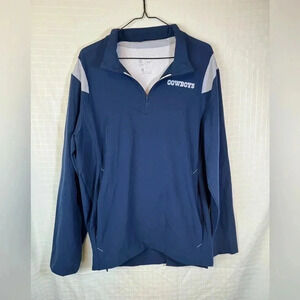 Nike NFL Dallas Cowboys Long Sleeve 1/4 Zip  Size L Men’s  new Blue Athletic